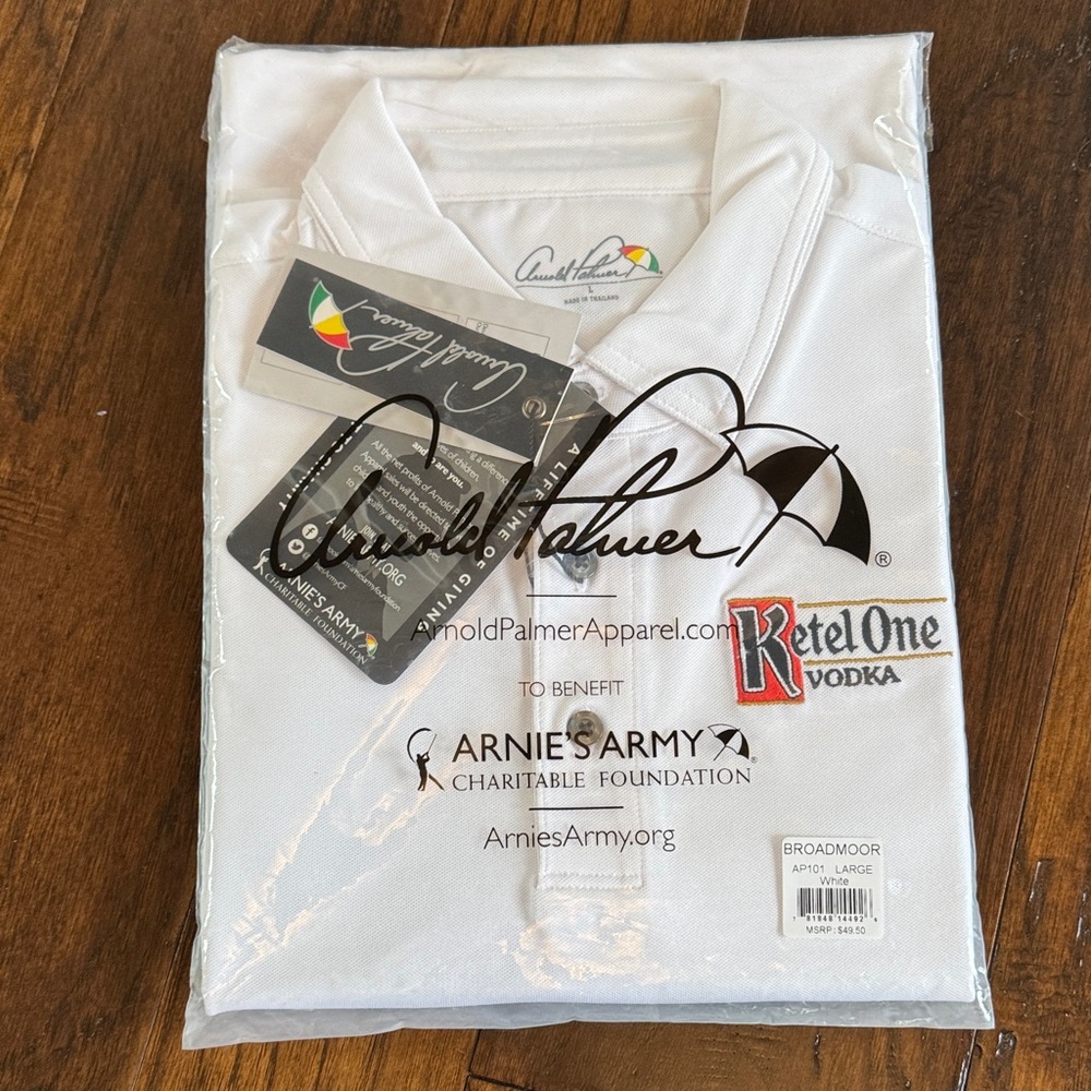 Arnold Palmer x Ketel One Vodka Polo Shirt sz L NWT